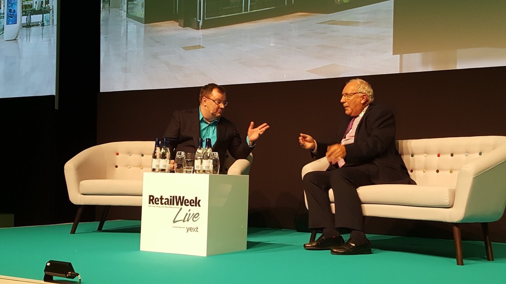 Declan Curry has a conversation the audience really enjoyed with John Timpson, the chairman of the family-owned Timpson chain, offering shoe repairs, key cutting and dry cleaning at Retail Week Live 2017.